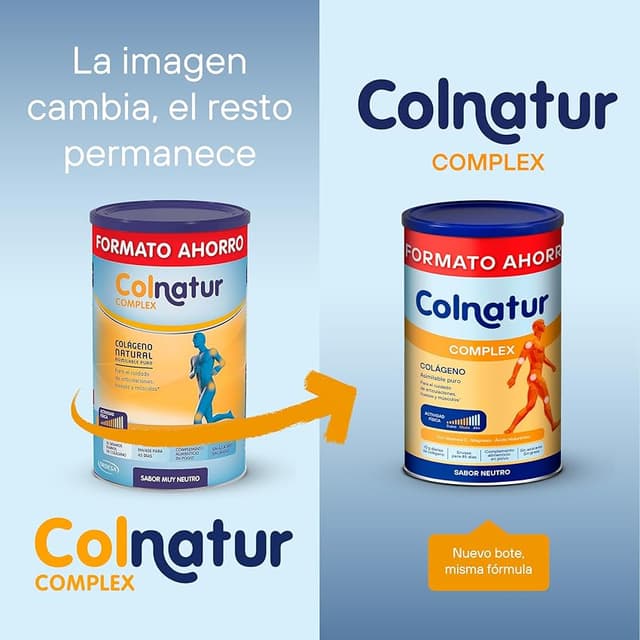 Detalle de Colnatur Complex Neutro 495 g — colágeno con magnesio y vitamina C 💊