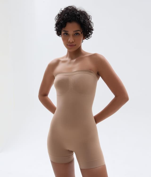 Thumbnail 6 de SHAPERX Strapless Shortie Bodysuit Medium-Strong Control