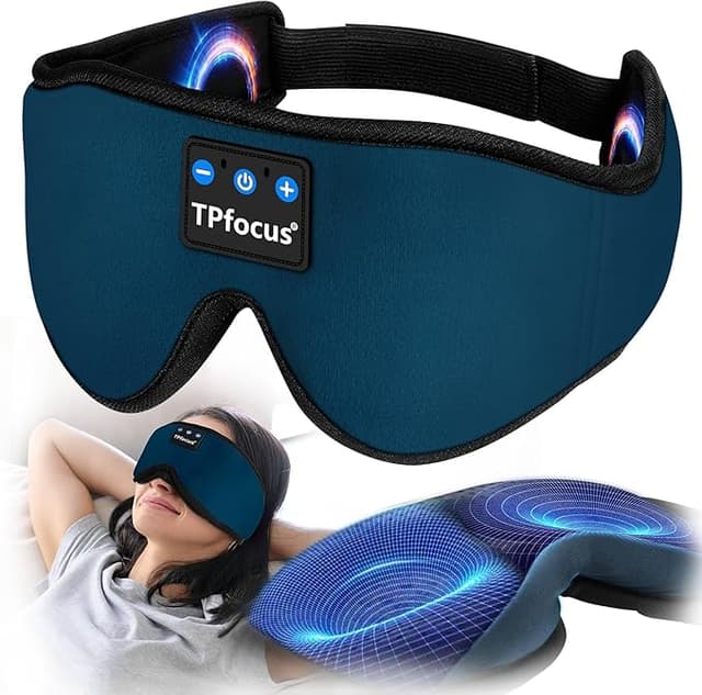 Detalle de TPfocus 3D Antifaz con Auriculares Bluetooth para Dormir 😴