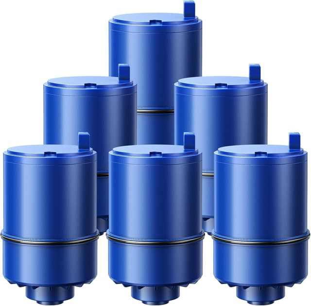 Detalle de 6-Pack RF9999 Faucet Mount Replacement Filter for PUR / PUR PLUS (Blue) — NSF Certified