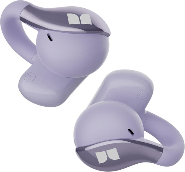 Detalle de Monster Open Ear AC225 Bluetooth 6.0 Clip-On Headphones with ENC Mic (Purple)