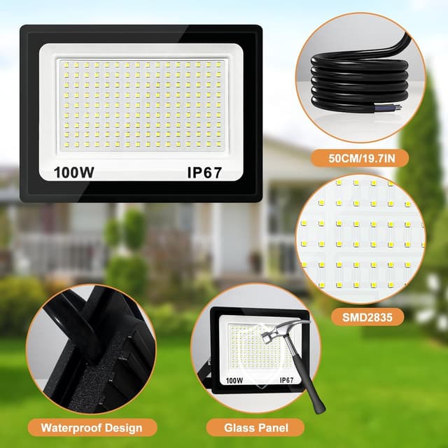 Thumbnail 4 de YZYFACAI Foco Led Exterior 100W 10000LM