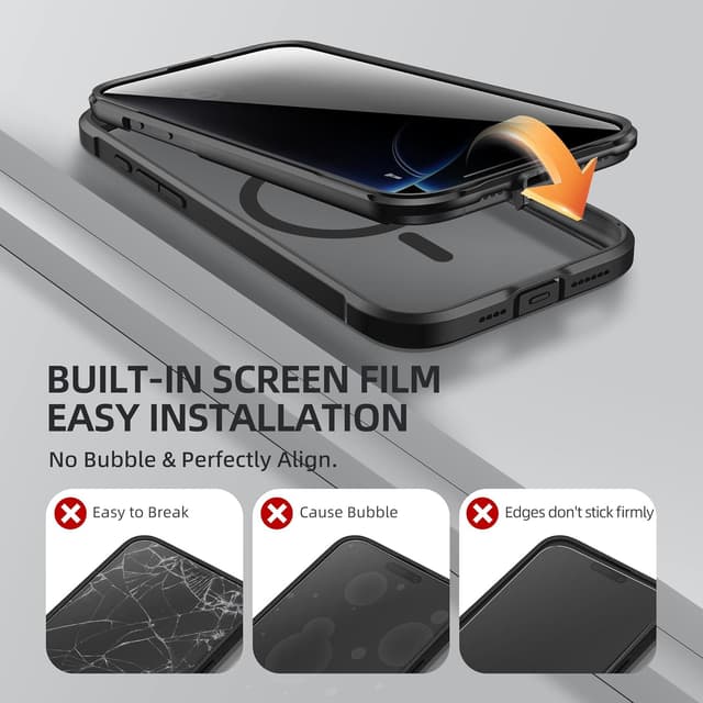 Thumbnail 5 de BERFY iPhone 16 Pro Max privacy case 6.9"