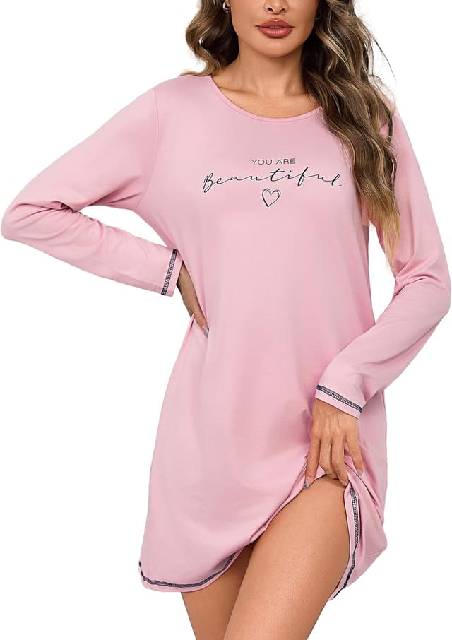 Imagen de Bresdk Camicia Notte Donna Cotone S-XXL en OfertitasTOP