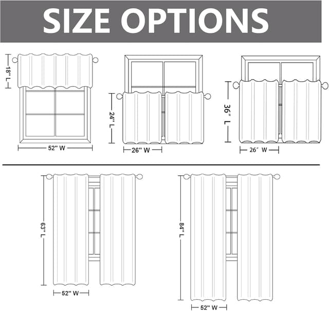 Thumbnail 5 de FRAMICS Linen Curtains 63 Inch Grey Striped Drapes 🪟