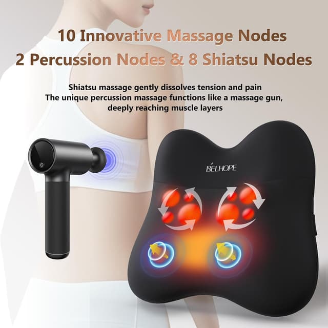 Detalle 2 de Back Massager with Heat 3000mAh cordless