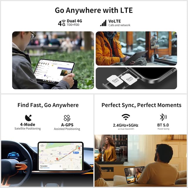 Thumbnail 6 de TECLAST T65 13.4-inch Android 16 tablet with 4G LTE Dual SIM, 120Hz display and Widevine L1