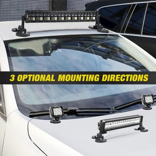 Thumbnail 4 de Nilight Magnetic Base Light Bar Mounts for LED Pods