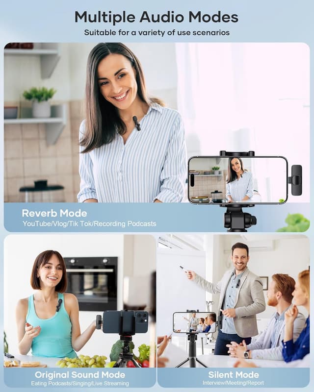 Thumbnail 2 de Wireless Lavalier Microphone 2-Pack for iPhone