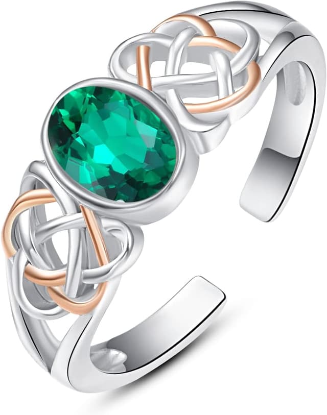 Imagen de Praymos 925 Sterling Silver Birthstone Ring 💍 en OfertitasTOP