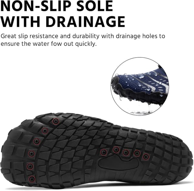 Detalle 2 de EWUHA Barefoot Water Shoes (Unisex) with Wide Toe Box and Non-Slip Outsole