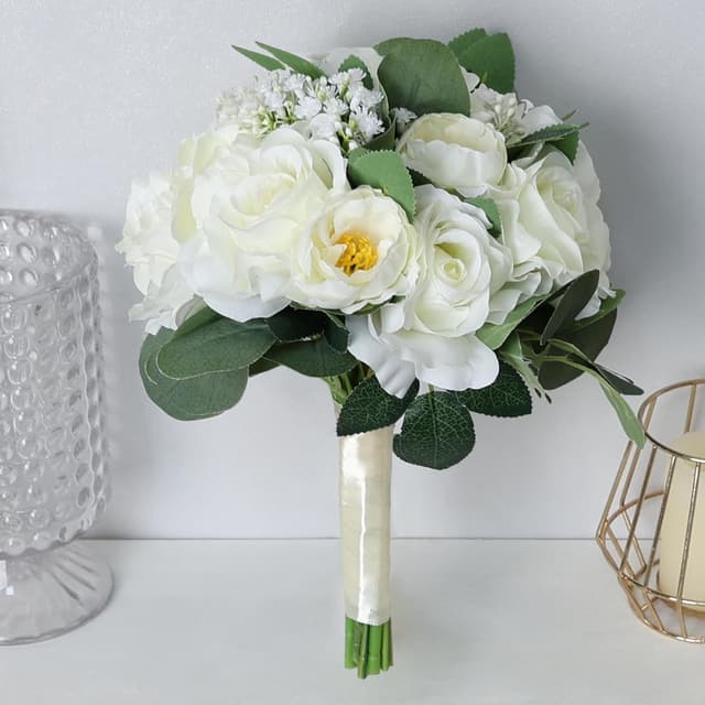 Detalle 2 de DIYDOFUN Set of 6 Bridesmaid Bouquets 11 in