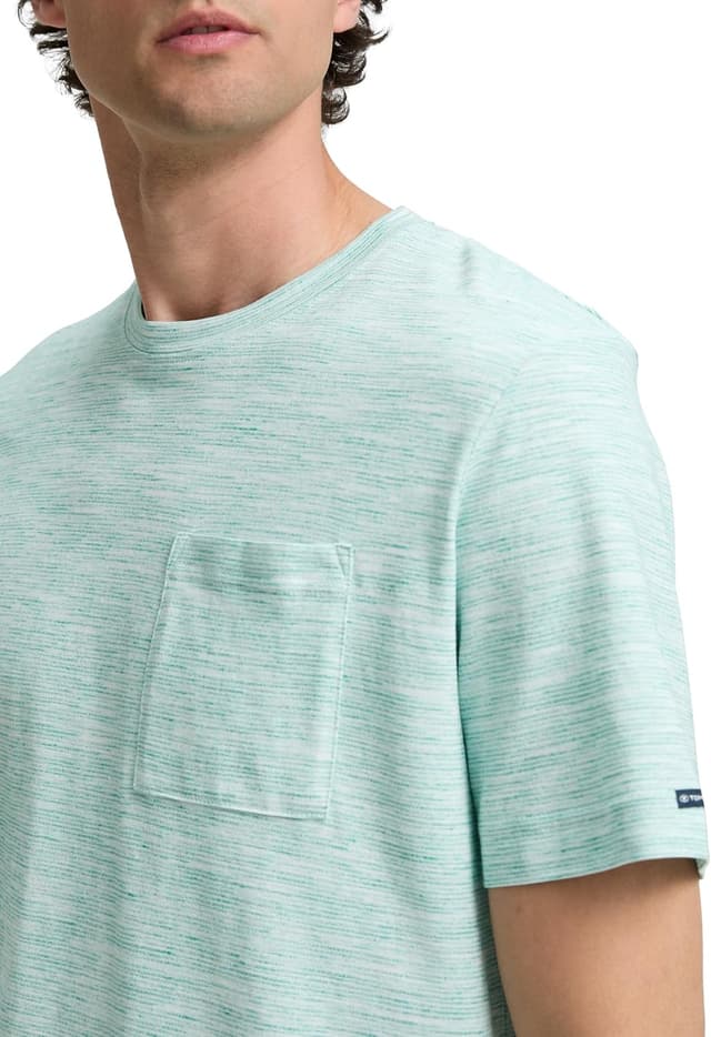 Detalle de TOM TAILOR 1045624 T-Shirt da uomo con taschino sul petto