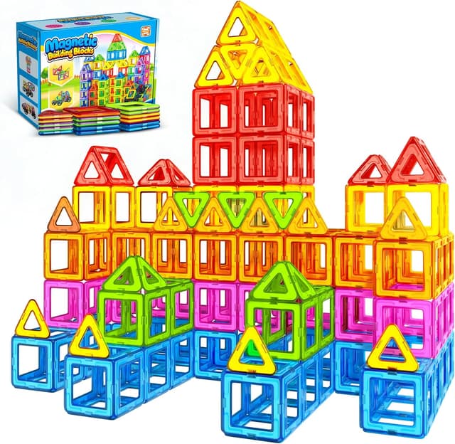 Detalle de WOOBLO Magnetische Bausteine 50 Teile für STEM