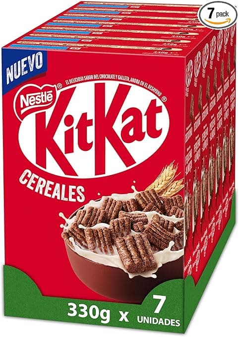 Imagen de Nestlé KitKat Cereales de Trigo y Maíz 🍫 7x330g en OfertitasTOP