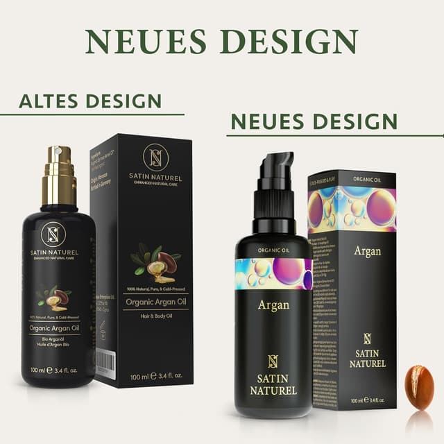 Detalle 2 de Satin Naturel Bio Arganöl 100ml für Haut & Haare