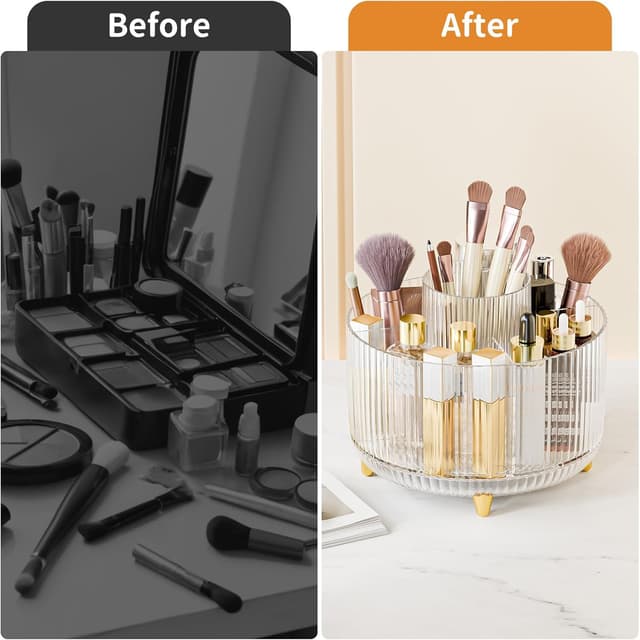 Thumbnail 6 de fanado 360° Rotating Makeup Organiser 5 Compartment