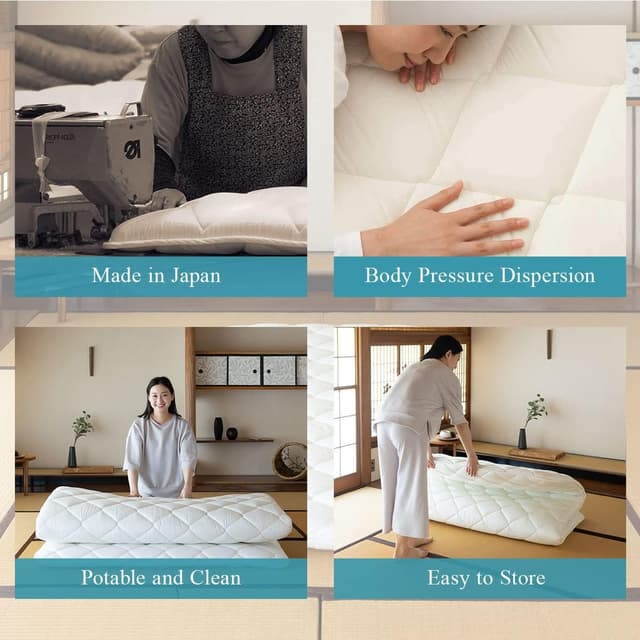 Thumbnail 4 de EMOOR CLASSE-Futonauflage 140 x 200 cm Japanische Baumwolle