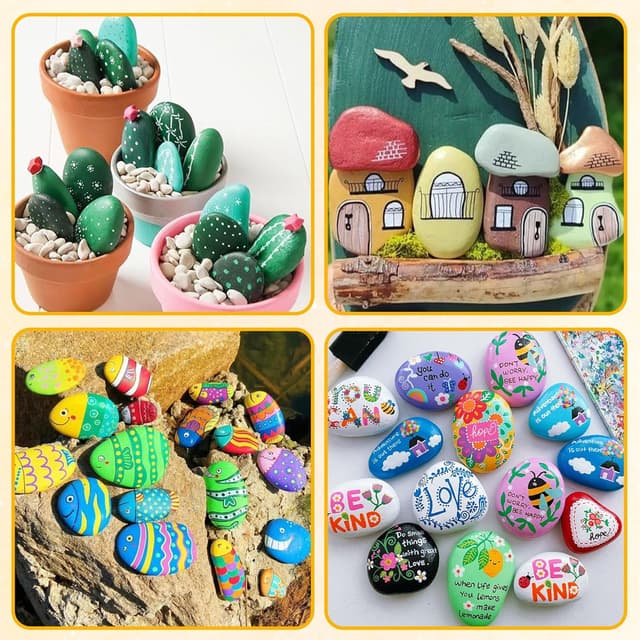 Thumbnail 6 de XMDROU Bemal-Steine 15 glatte Kiesel 3-8 cm