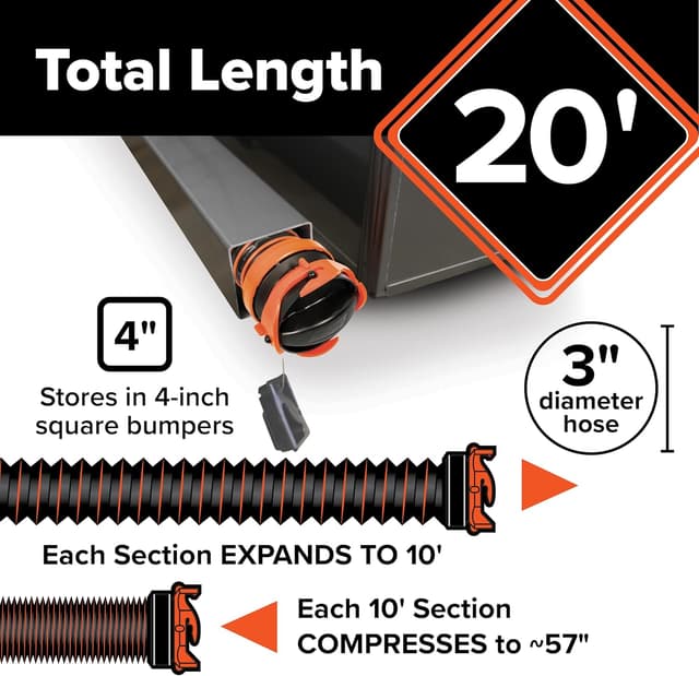Thumbnail 2 de Camco RhinoEXTREME 20’ Camper RV Sewer Hose