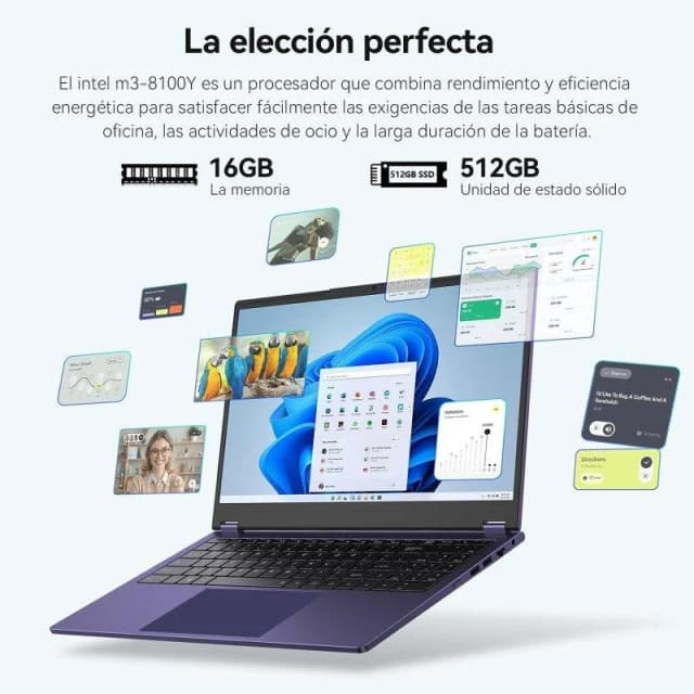 Detalle 2 de Vanwin UCC-UL156 15.6" portátil con m3-8100Y