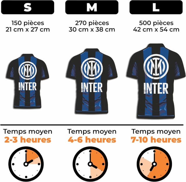 Detalle 2 de Iconic Puzzles Inter Maillot — puzzle en bois 150 pièces (taille S)