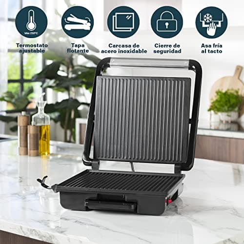 Detalle de Princess 112425 Parrilla Multifunción 2000W, Ideal para Sandwiches 🍞