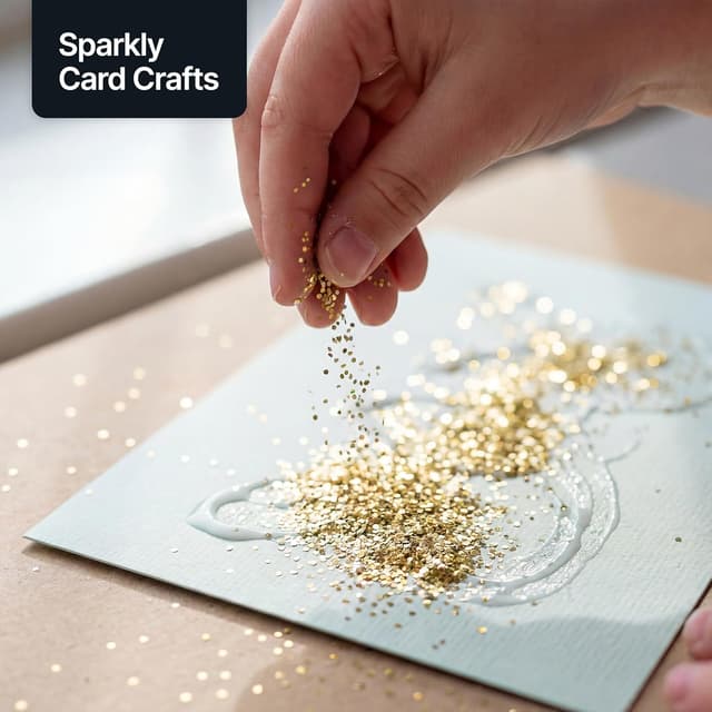 Detalle de Hemway Craft glitter Champagne Gold 100g