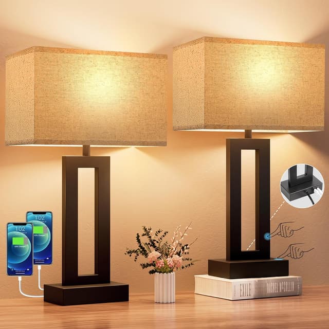 Detalle de Seealle Touch Lamp Set 3-Way Dimmable