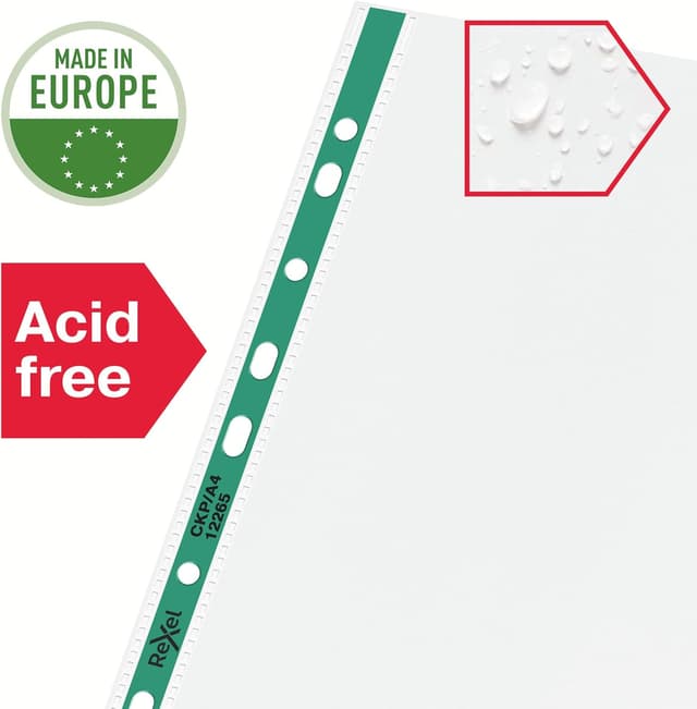 Detalle 2 de A4 Rexel Copy King pockets 25 sheet