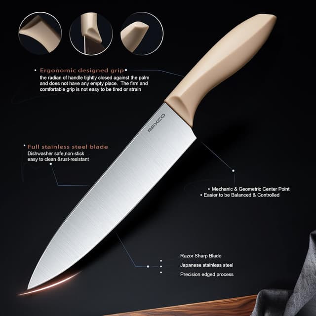 Thumbnail 3 de RAXCO Juego de cuchillos y espátulas de cocina 🍴