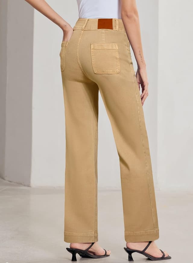 Thumbnail 1 de Sidefeel High Waisted Wide Leg Jeans