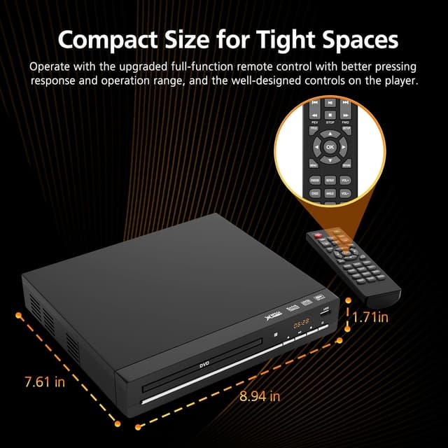 Thumbnail 4 de Mini Region Free DVD Player 1080p