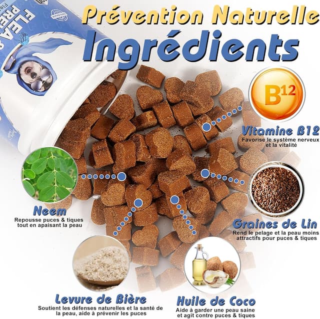 Detalle 2 de Bailey & Buddies Anti Puces 300g