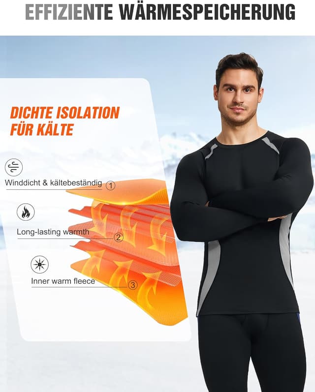 Thumbnail 2 de YESWEL Thermounterwäsche Herren M–2XL