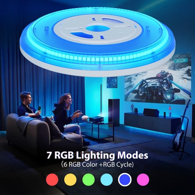 Detalle 2 de slochi LED Deckenleuchte Dimmbar 40CM