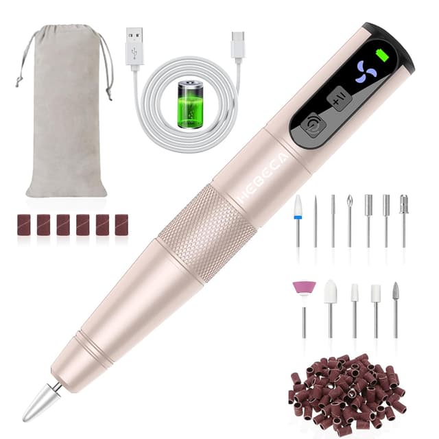 Detalle de HEBECA Elektrischer Nagelfräser 12-in-1 Set