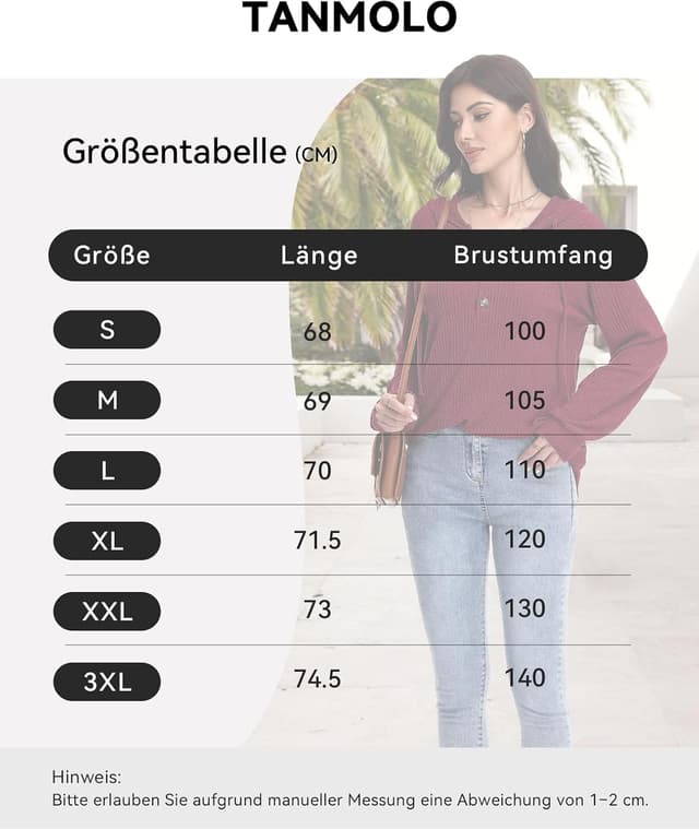 Thumbnail 5 de Tanmolo Hoodie Damen V-Ausschnitt