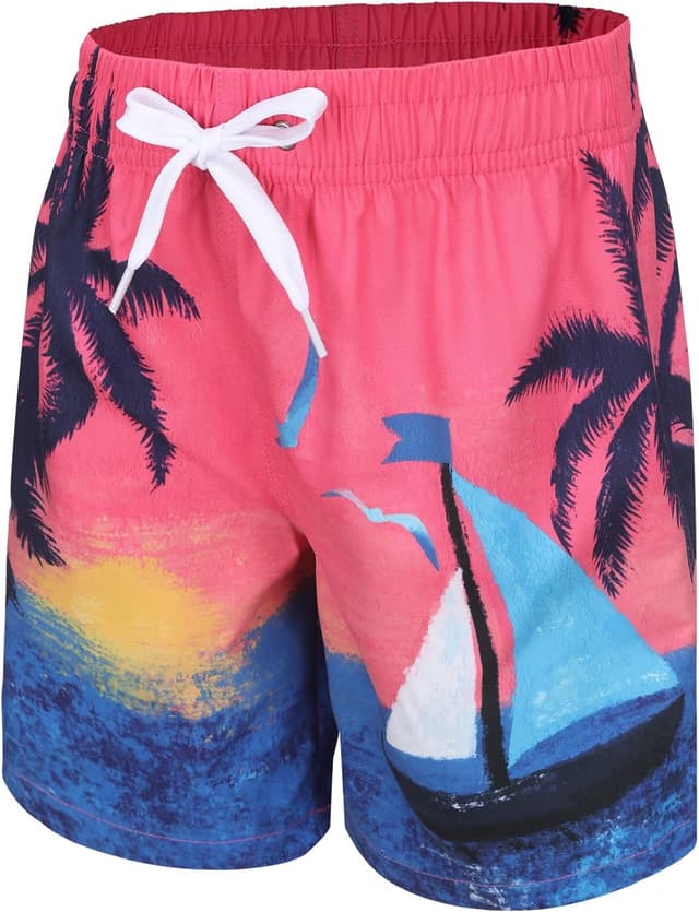 Detalle de Aisyee Jungen Badehose Kinder: schnell trocknende Badeshorts für 5–14 Jahre