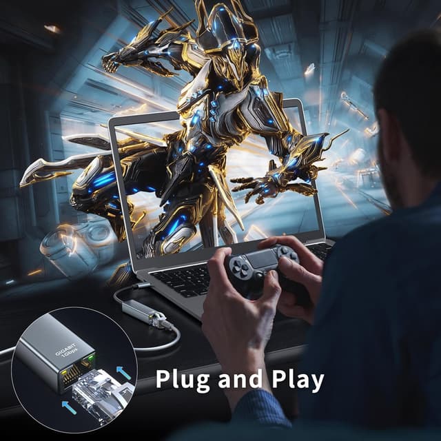 Thumbnail 4 de USB C Ethernet Adapter Thunderbolt RJ45 1 Gbit