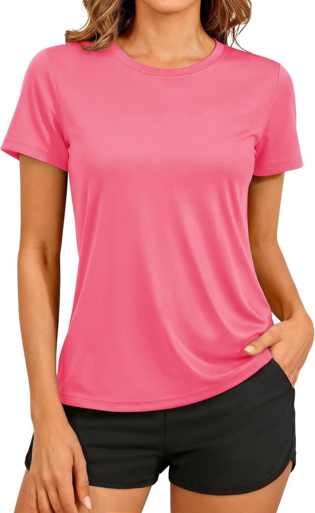 Thumbnail 6 de TACVASEN women’s short-sleeve outdoor sport T-shirt with quick-dry UV protection (UPF 50+)