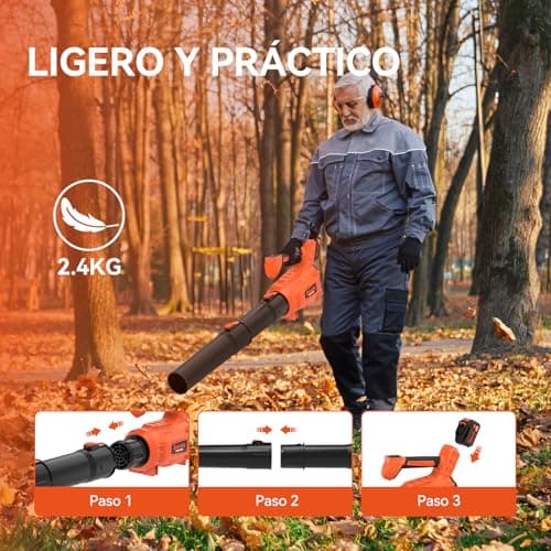 Thumbnail 6 de Bravolu Soplador de Hojas con Batería de 5200 mAh 🍃