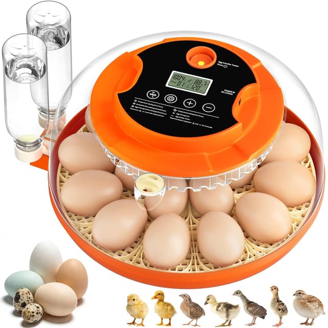 Detalle de Onsju 18-Egg Automatic Incubator for Hatching Eggs with Humidity Control