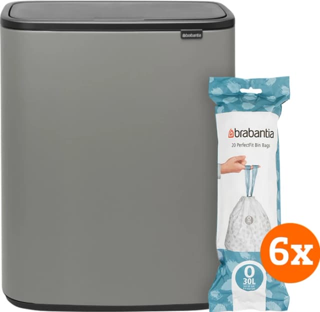 Thumbnail 23 de Brabantia Bo Touch Bin 2 x 30 Liter Mineralbeton-Grau