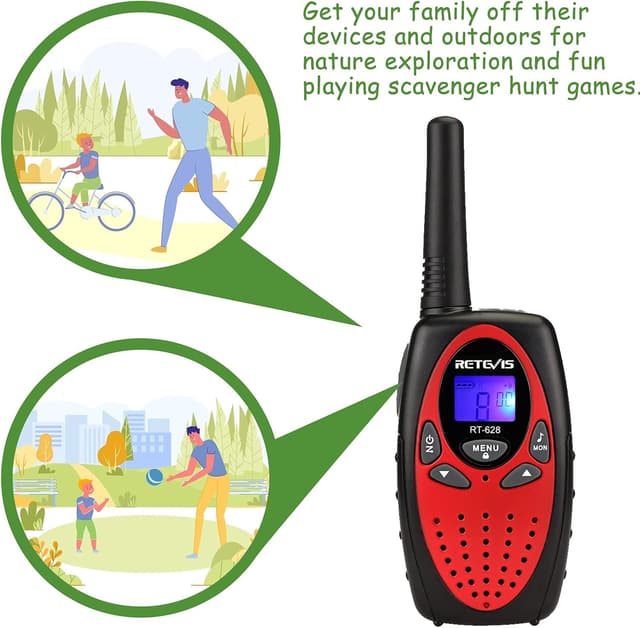 Thumbnail 5 de Retevis RT628 walkie talkies 6.2in