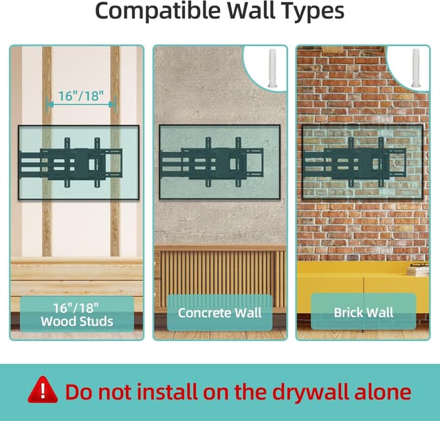Detalle de HCMOUNTING Long Arm TV Wall Mount 110 lb