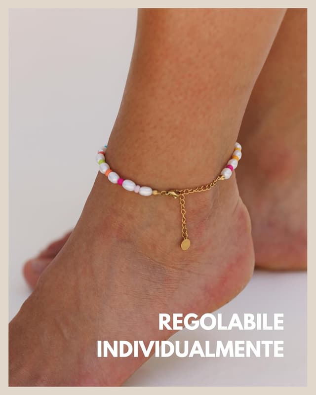 Detalle de GD GOOD.designs Cavigliera perle 4 mm