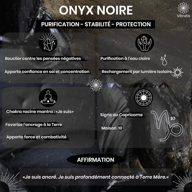 Thumbnail 4 de Pendule de radiesthésie en onyx noir