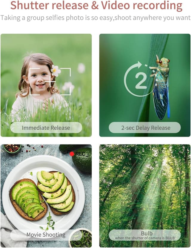 Detalle 2 de Hanpusen kabelloser Fernauslöser für Canon-Kameras