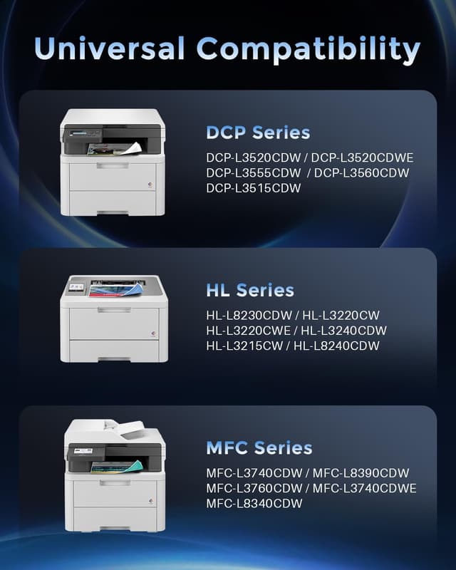 Detalle de Kuva Cartouches de toner TN248XL compatibles (2 Noir) pour DCP-L / HL-L / MFC-L